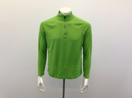 IZOD Perform X 1/4 Zip Pullover Men&#39;s Large Green Long Sleeve Shirt - £8.59 GBP