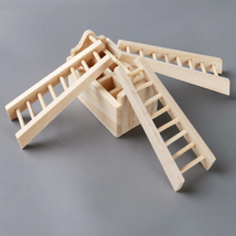1pc Mini Stairs Dollhouse Miniature Wooden Climbing Ladder Cute Simulation - $12.86
