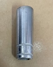 New Britain 7/16&quot; X 3/8&quot; Deep Socket Ratchet Tool Made In USA NBD14 Knur... - $9.99