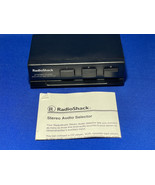 Radio Shack 3 Input Stereo Audio Source Selector Model (42-2112) - $27.15 CAD