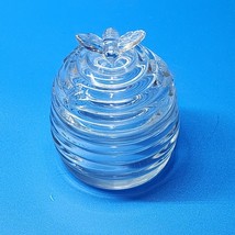 Gorham Or Godinger Honey Glass Jar Beehive Storage Container Country Far... - $34.62
