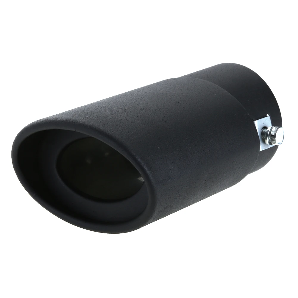 Universal Car Rear Exhaust Pipe Tail Muffler Tip - Round Stainless Steel Auto - £14.96 GBP