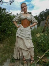 medieval Stitched Leather Corset - Handmade - - Steampunk - Cosplay - LA... - £150.26 GBP