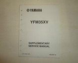 2006 Yamaha YFM35XV Supplemental Service Manual Factory OEM Book 06 Deal... - £12.05 GBP