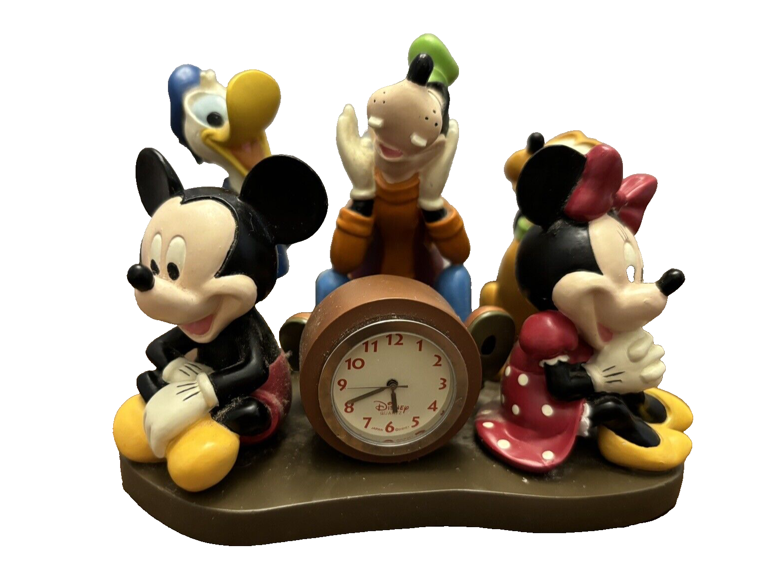Walt Disney World Collectible Quartz Desk Clock Mickey and Friends Needs Battery - $27.91