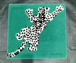 Green Leopard Rug,Hand Tufted Rug,Kids Rug,Area Rug,Soft RUG,1.6X1.6,3X5,4X6,5X8 - £80.31 GBP
