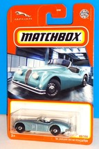 Matchbox 2021 MBX Showroom #83 &#39;56 Jaguar XK140 Roadster Mtflk Light Blue - £2.35 GBP