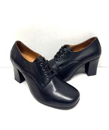 MIZ MOOZ WOMEN&#39;S  LEATHER LACE UP  HEELED SHOES BLACK 37EU / 7US  # X-47 - $158.72 CAD