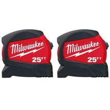 Milwaukee - 48-22-0425G - 25 ft. x 1.2 in. Wide Blade Tape Measure - 2 Pack - £48.67 GBP