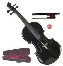 Merano 1/10 Violin ,Case, Bow ~ Black - $99.99