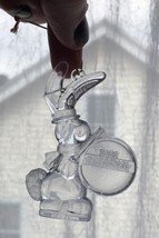 Vintage 1992 Clear Plastic Drumming Energizer Bunny Ornament Christmas Holiday - £3.89 GBP