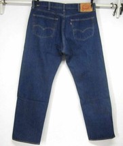 Levi&#39;s Original 501 W40 L32 BUTTON-FLY Straight Leg Cotton Indigo Blue J EAN S - £24.91 GBP