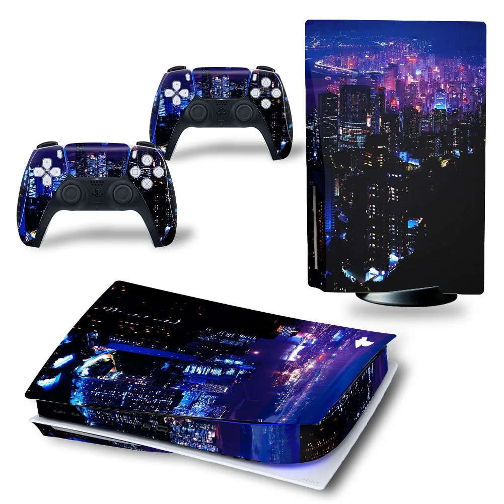 For PS5 Disk Viny Decal Sticker Console + 2 Controller Skin Sticker For Sony - £15.98 GBP