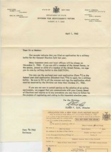 Servicemen&#39;s Official Election Balloting Material &amp; Application 1965 New... - $37.62