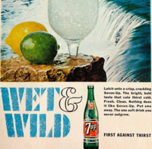 1966 7 UP Wet And Wild Advertisement Vintage Soda Pop Soft Drink DWYY4 - $24.99