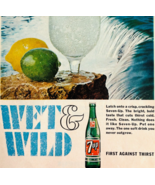1966 7 UP Wet And Wild Advertisement Vintage Soda Pop Soft Drink DWYY4 - $460.99 MXN