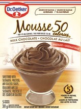 3 Boxes of Dr. Oetker 50-Calorie Milk Chocolate Mousse 38g Each -Free Shipping - $27.09