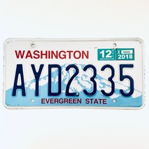 2018 United States Washington Evergreen State Passenger License Plate AYD2335 - £13.01 GBP