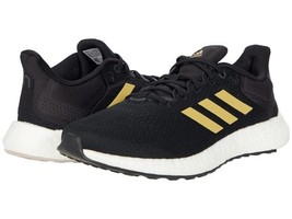 adidas Womens Pureboost 21 Running Shoe Black/Gold/Grey size 10.5 GZ3004 - $882.80 MXN