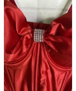 Victoria’s Secret Dream Angels Sexy Red Cupped Bow Bra Top Corset Style ... - £50.60 GBP