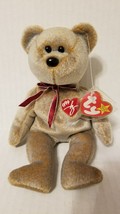 TY Beanie Baby 1999 SIGNATURE TEDDY Bear WITH ERRORS HANG TAG-RARE-RETIRED - $6.25