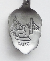 Collector Souvenir Spoon USA California Sausalito Sailboat Figural Pewter - £7.98 GBP