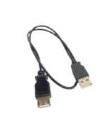USB 2.0 A Male to A Female Extension Cable, 20” - Black - $12.17 CAD