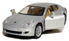 Kinsmart 5&quot; Porsche Panamera S diecast model toy 1:40 scale car sedan Si... - £12.78 GBP