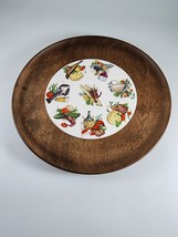 Woodbury Woodware- Vermont Wood Hand Turned- Tray Plate Tile Insert Lobster MCM - £14.78 GBP