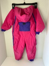 REI Snowsuit Toddler Child SZ 3 3T Girls Pink Thinsulate Pocket Zipper Made USA - £33.95 GBP