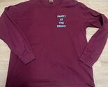 Panic! At The Disco Band Tee Long Sleeve Burgundy Large Pop Punk Size L - $15.29