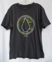 Volcom Mens Large T-Shirt Heathered Gray Circle Stone Camo Graphic Soft ... - $13.30