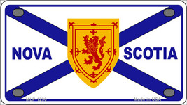 Nova Scotia Flag Novelty Mini Metal License Plate Tag - £11.74 GBP