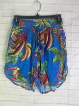 Farm Rio Tropical Floral Toucan Print Shorts Pockets Drawstring Womens S... - £41.45 GBP