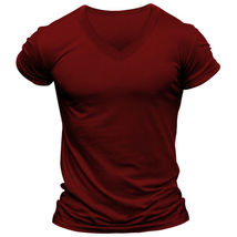 T-Shirt Summer Slim Fit Casual Muscle Tops Tee, - £31.80 GBP