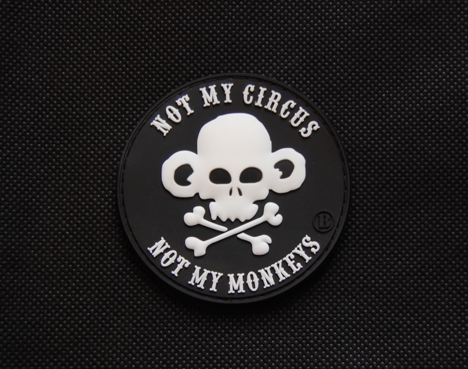 3D PVC Not My Circus Not My Monkeys Operator As F*K Rubber Uniform Moral... - $8.95