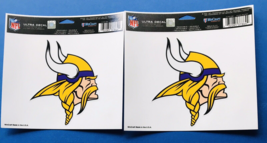 2 Minnesota Vikings Sticker 4&quot;x5&quot; Multi Use Decal NFL Auto Car Emblem Wi... - $7.04