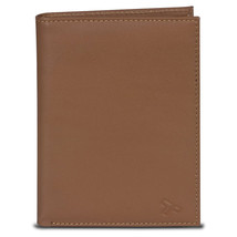 Travelon SafeID Leather Passport Holder Wallet, Saddle - $20.99