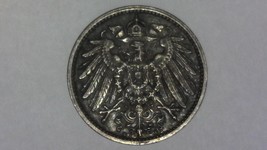 1914-A Germany Empire 1 Mark 90% Silver KM#14 - $23.36