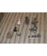 Mixed Lot of 8 Figurines &amp; Charms, mostly Metal, 3 Fantasy - $19.99