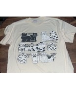 Vintage 90’s Types Of Cat Tee Adult Medium - $40.85 CAD