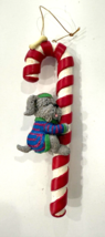 Avon Dog Candy Cane Ornament Vintage Holiday Christmas - $18.51