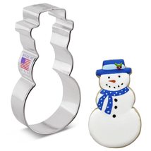 Snowman with Hat Cookie Cutter | Made In The USA | Ann Clark Cookie Cutters - £4.02 GBP