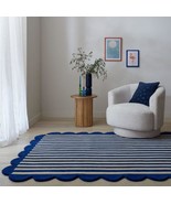 Handmade Tufted Stripped Wool Carpet for Living Room, Bedroom, Hall, Ent... - $252.00+