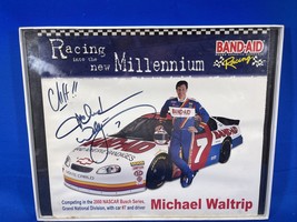 Framed 8x10 Autographed Nascar Driver Michael Waltrip #7 Band Aid - £11.08 GBP