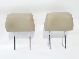 Pair Of Front Beige Cream Headrests OEM 2013 Audi Q7 - $746.54 MXN