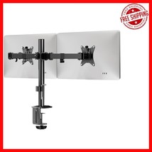 Full Motion Dual Monitor Arm for 2 Screens up to 32&quot; - Clamp &amp; Grommet M... - $984.88 MXN