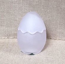 Midwest Of Cannon Falls Pale Pink Satin Glass Cracked Egg Trinket Box - $11.88