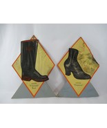 Miner Boots Advertising Posters His Hers Empress Triumph Shoes Lot of 2  - £26.50 GBP