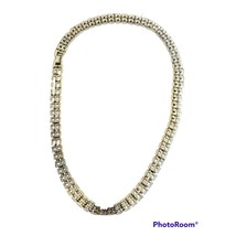 New Vintage Womens 0.25&quot; Wide Gold Tone Necklace 18 Inch Chain Snap Latc... - $238.75 MXN